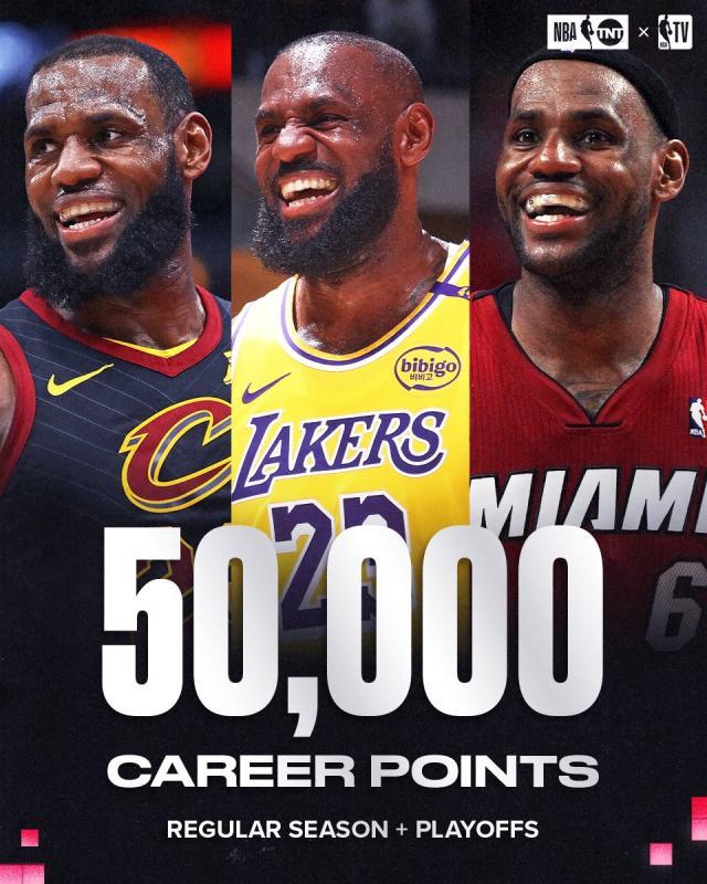 皇冠体育入口-常规赛+季后赛总分破5万历史唯一！詹姆斯再创神迹