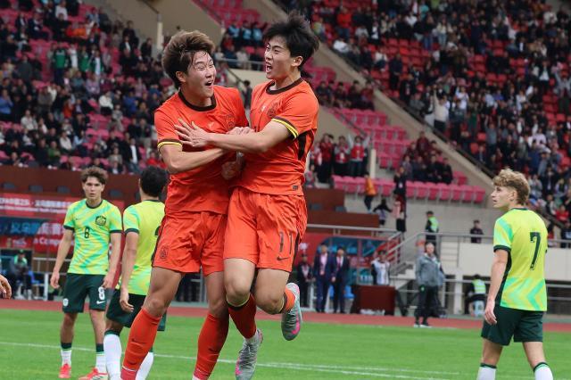热身-杨铭锐破门依合散扑点 U19国足1比0澳大利亚